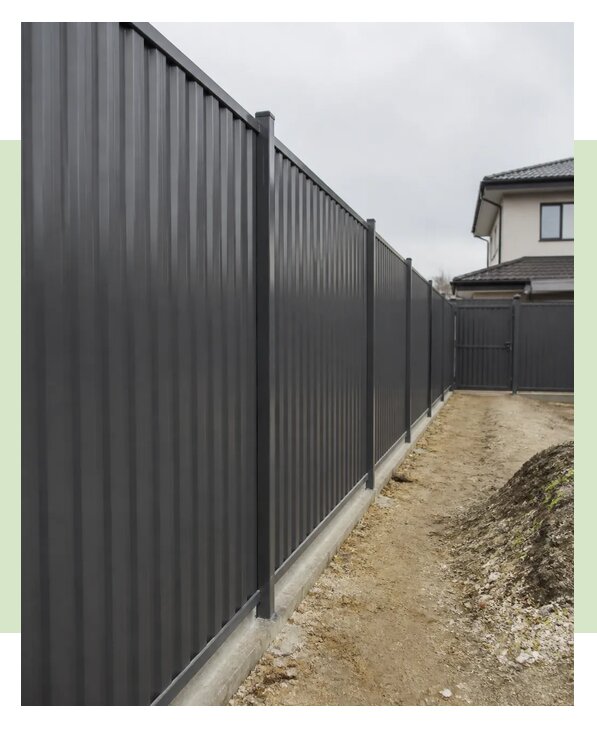 Забор из профнастила 2,5 м в Партизанске по цене от 4240 р. | ЗаборЭксеперт-Прт